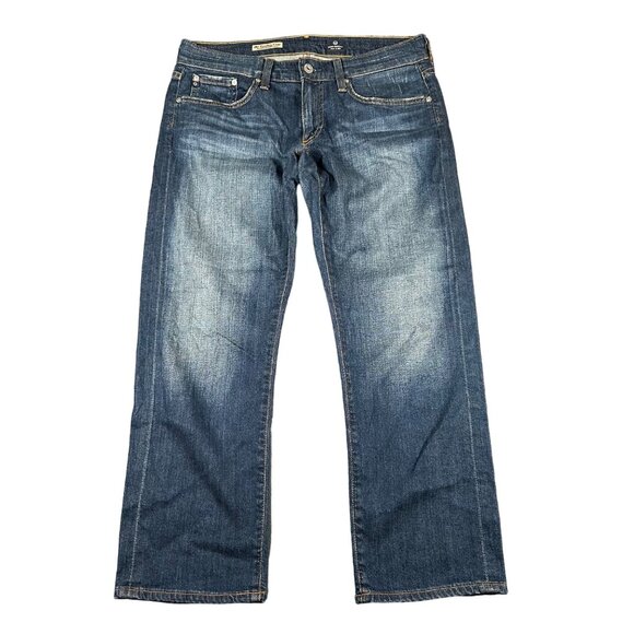 Ag Adriano Goldschmied Denim - AG Adriano Goldschmied Womens 29 Tomboy Crop Medium Wash Jeans Relaxed Straight